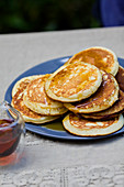 Pancakes mit Honig