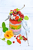 Fruit Jar With Chia Seeds