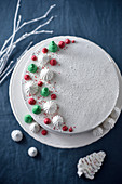 Snowy White Party Cake