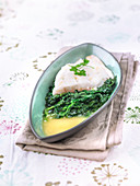 Pike-Perch Fillets With Foamy Whey,Tender Spinach