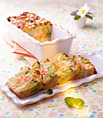Salmon terrine with three cabbages