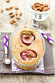 Almond and wold peach pie cake