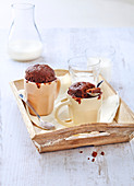 Lactose-free and butter-free chocolate mug cake