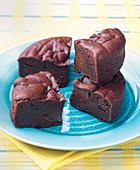 Chocolate cake slices