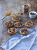 Blueberry and pecan cookies