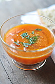 Tomato soup with coriander