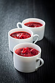 Raspberry and verbena soup