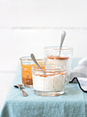 Rice pudding with salted butter caramel