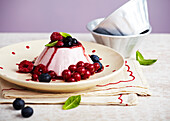 Quark Bavarois with summer berries