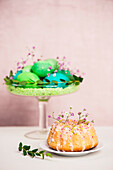 Succulent Easter cupcake