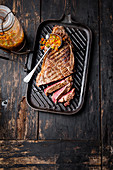 Grilled entrecote with salsa criolla (South America)