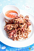 Gai Thod - Thai fried chicken with sweet and sour sauce