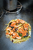 Pancake de chou à la japonaise - Japanese pancake with cabbage
