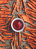 Oven roasted carrot fries
