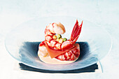 Amuse bouche with prawns