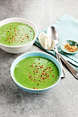 Spinach and mascarpone soup
