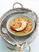 Rice with lobster