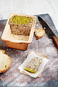 Meat terrine with pistachios