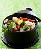 Moqueca - Brazilian fish stew with coconut milk and vegetables