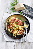 Pasta carbonara with pancetta