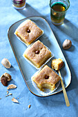 Khobz tounes, Algerian almond cake with orange blossom water