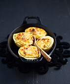 Potatoes with bacon filling