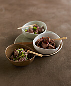 Amuse bouche with roast beef