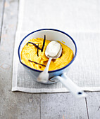 Pumpkin mousse with vanilla