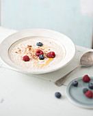 Quinoa porridge with red berries