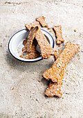 Homemade dog biscuits