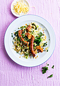 Flemish risotto with cabbage and sausage
