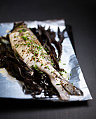 Sea bass with spices and herbs