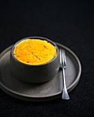 Scallop mousse with saffron