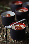 Panacotta with chestnuts