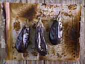 Aubergines grilled in the oven