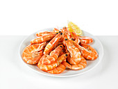 Plate of shrimps