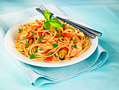 Spaghettis with seafood