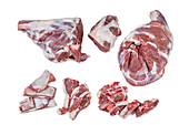 Lamb meat piece composition