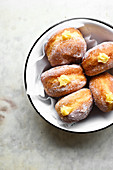 Lemon curd donuts