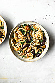 Spaghetti with eggplant