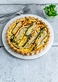 Pear and Vegetable Quiche