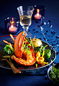 Christmas lobster with Calvados
