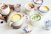 Assortment of comforting hot drinks