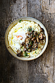 Creamy risotto with mushrooms