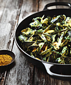 Curried mussels