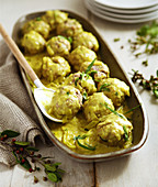 Curried meatballs