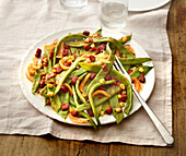 Salat aus grünen Bohnen mit Chorizo