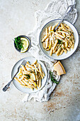 Penne with Lemon and Rosemary