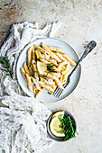 Penne with Lemon and Rosemary