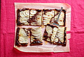 Rectangular Chocolate Pear Pie